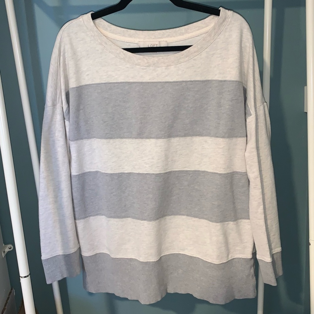 Striped lounge sweatshirt